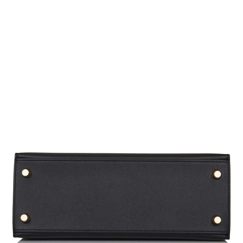 Hermes Kelly 28 Bi-Color Black Craie