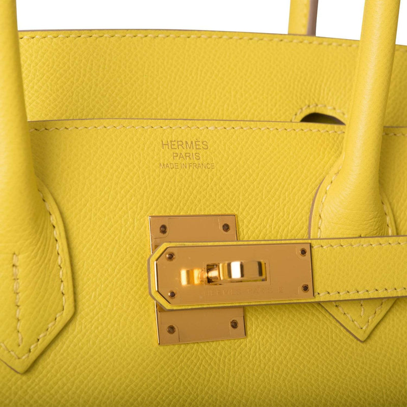 Hermes Lime Epsom Birkin 30cm