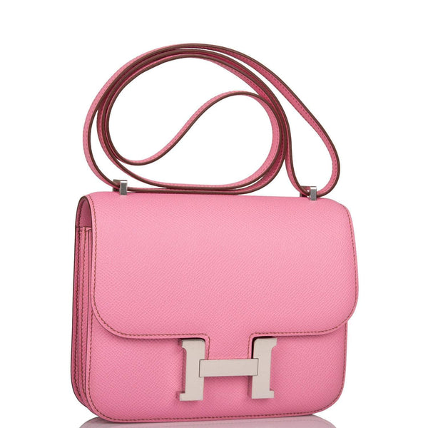 Hermes Mini Constance 18 Bubblegum Epsom