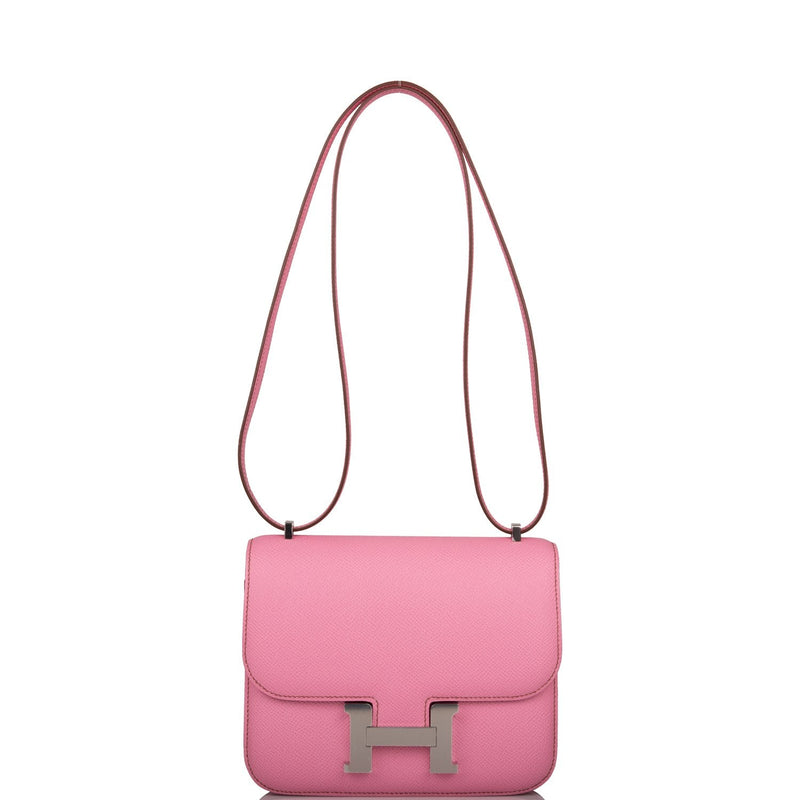 Hermes Mini Constance 18 Bubblegum Epsom