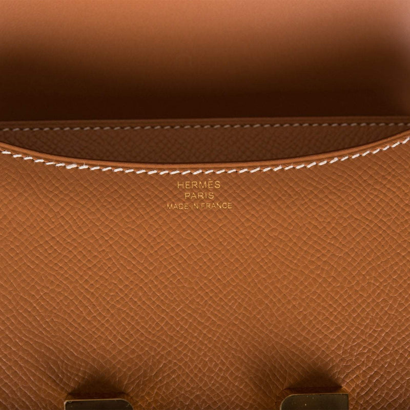 Hermes Mini Constance 18 Gold Epsom
