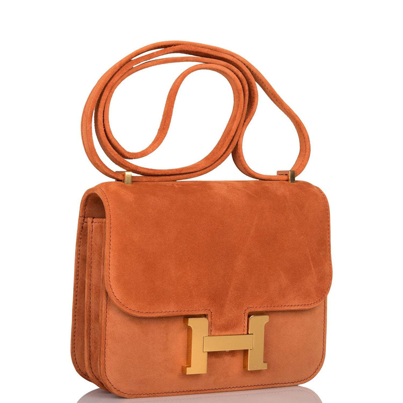 Hermes Mini Constance 18 Paprika Doblis