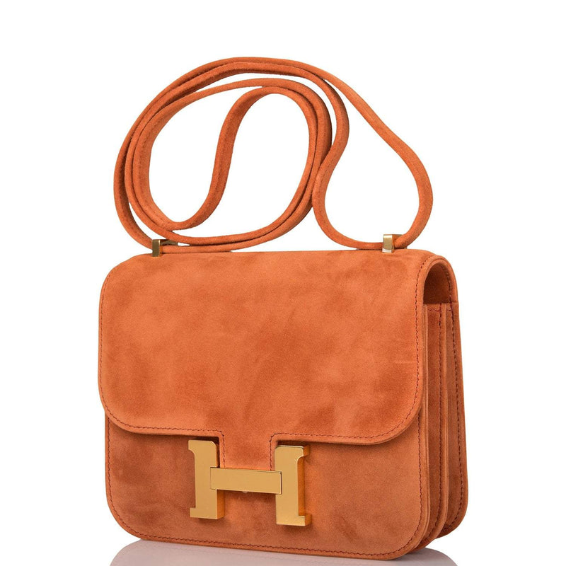 Hermes Mini Constance 18 Paprika Doblis