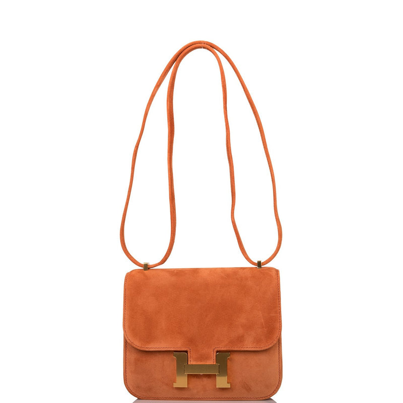 Hermes Mini Constance 18 Paprika Doblis