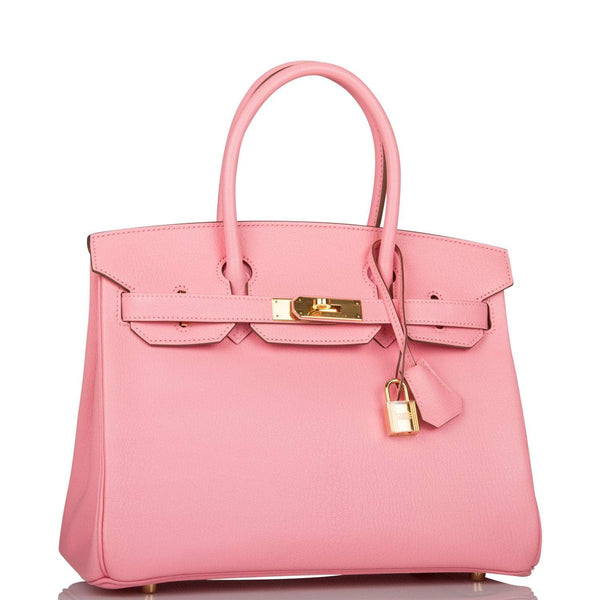 Hermes Birkin 30 Rose Confetti Chevre Gold Hardware