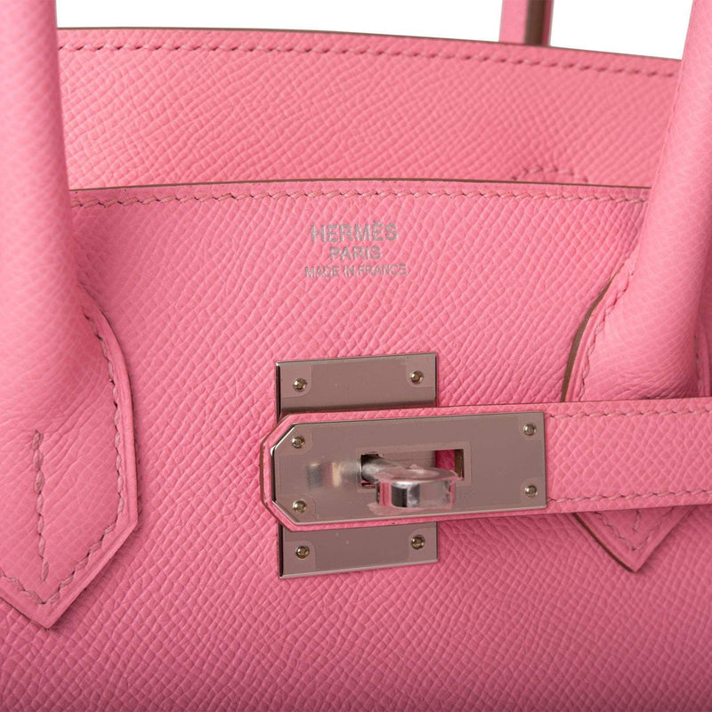 Hermes Rose Confetti Epsom Birkin 30cm