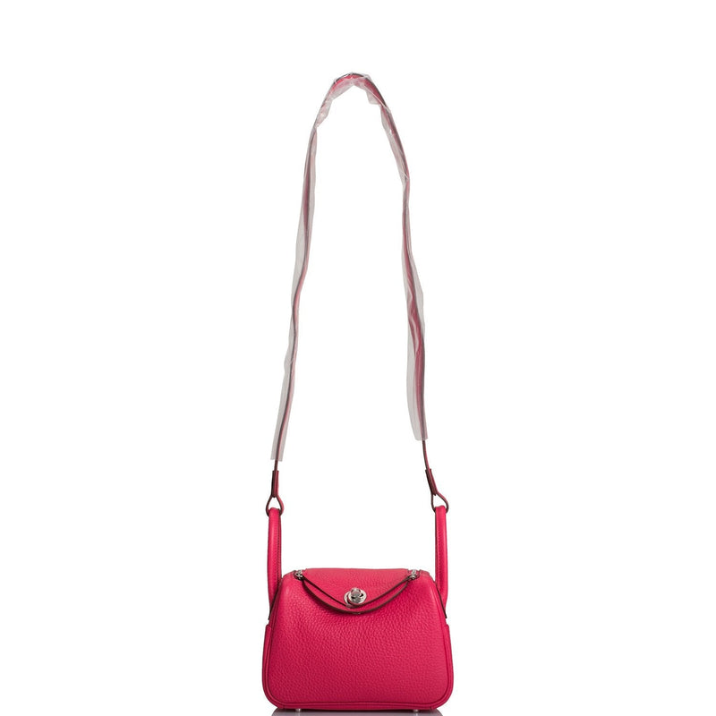 Hermes Mini Lindy Rose Extreme Clemence

