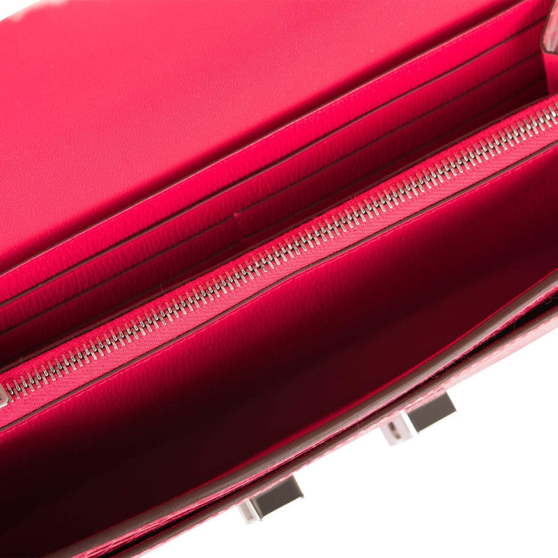 Hermes Constance Wallet To Go Rose Extreme Alligator