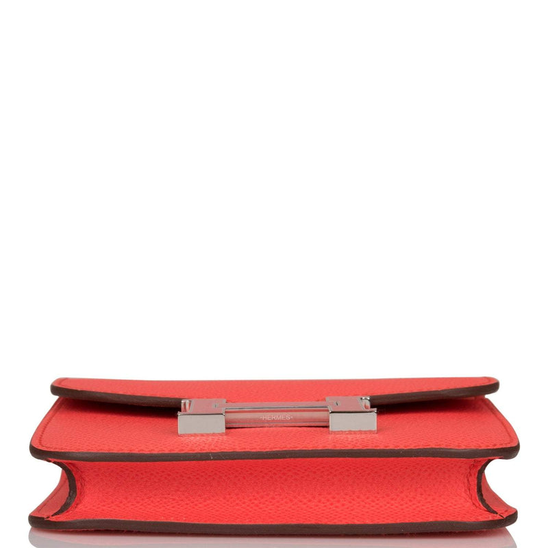 Hermes Constance Slim Wallet Rose Texas Epsom