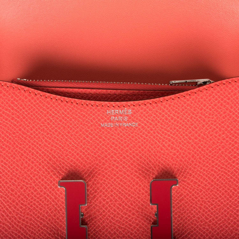 Hermes Constance Slim Wallet Rose Texas Epsom
