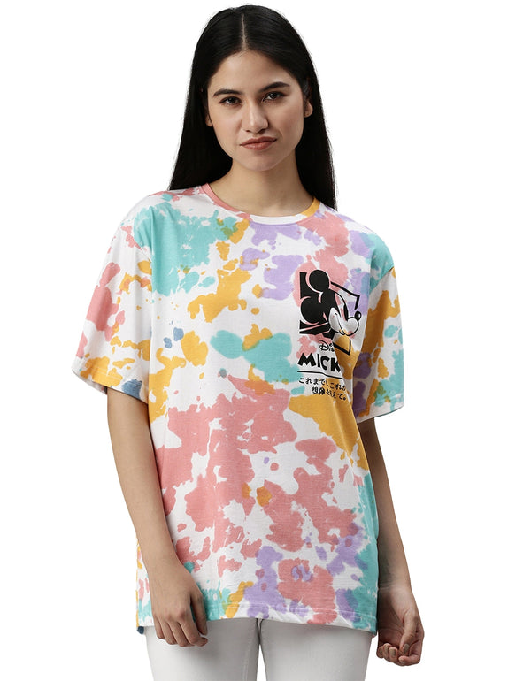 Mickey Oversized Tie-Dye T-Shirt