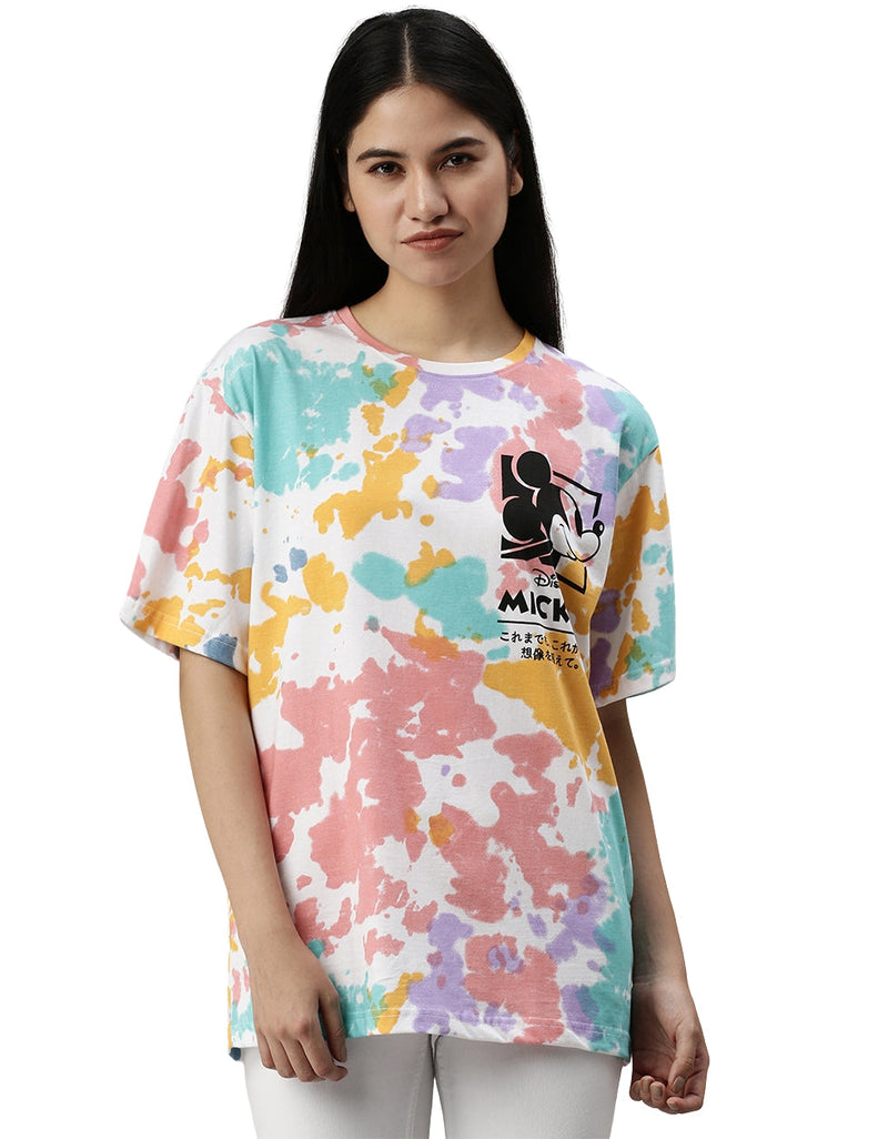 Mickey Oversized Tie-Dye T-Shirt