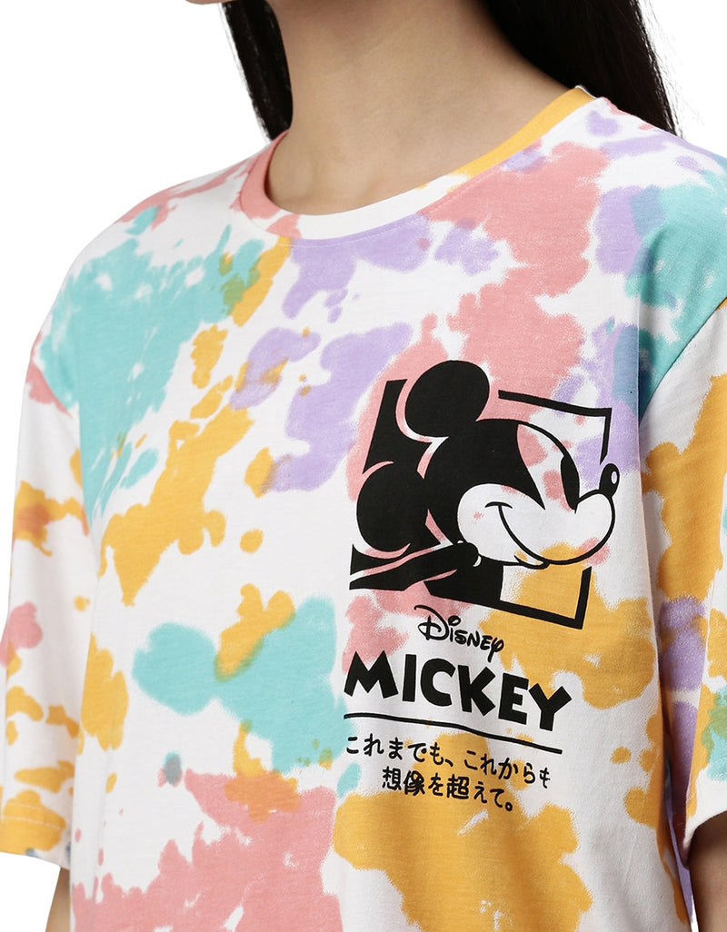 Mickey Oversized Tie-Dye T-Shirt