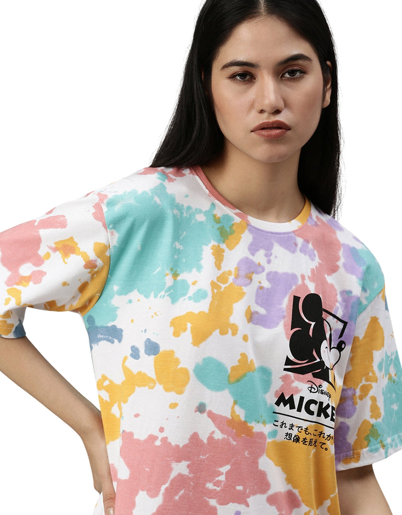 Mickey Oversized Tie-Dye T-Shirt