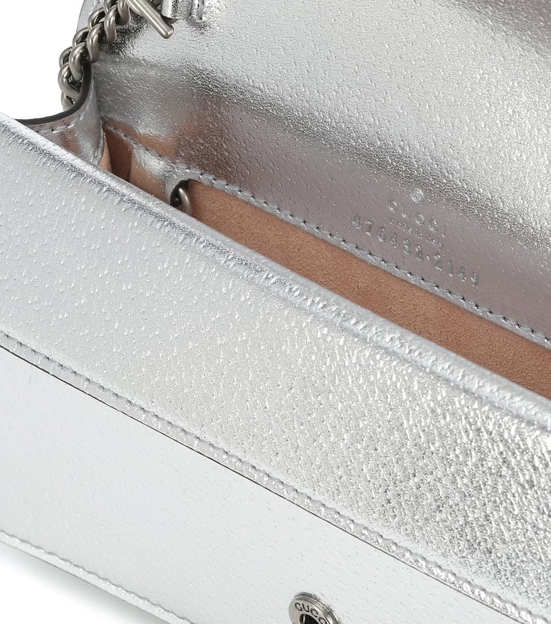 Gucci Dionysus Super Mini Silver Bag