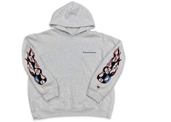 Chrome Hears Matty Boy Brain Hoodie "Heather Grey"