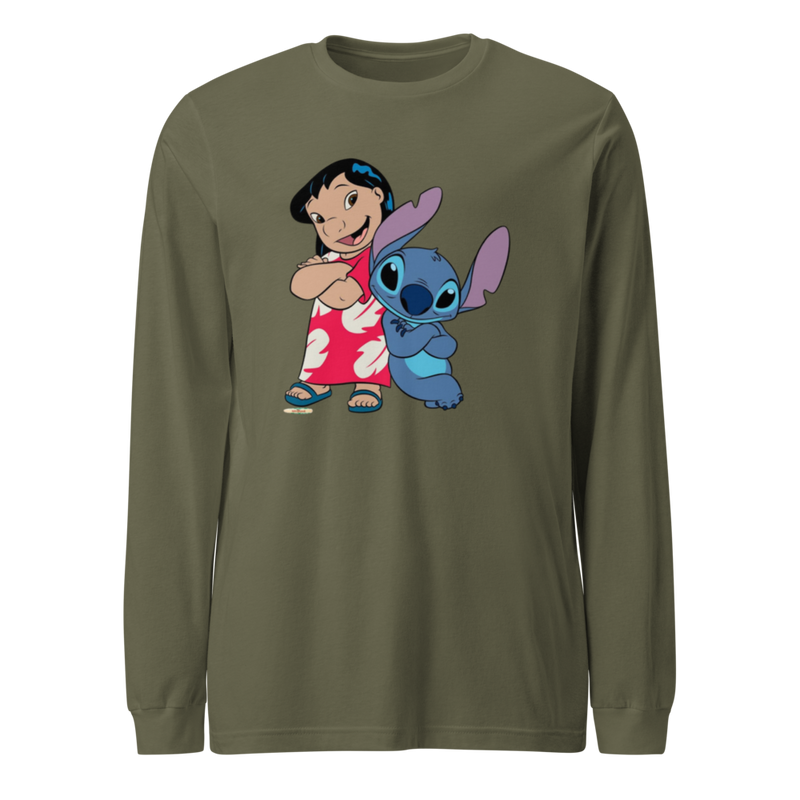 Unisex Long Sleeve T-Shirt – Lilo & Stitch Design