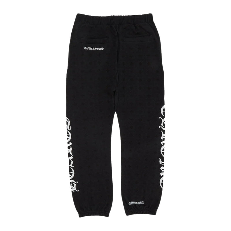 back view of Chrome Hearts Horse Shoe Logo Sweatpants
