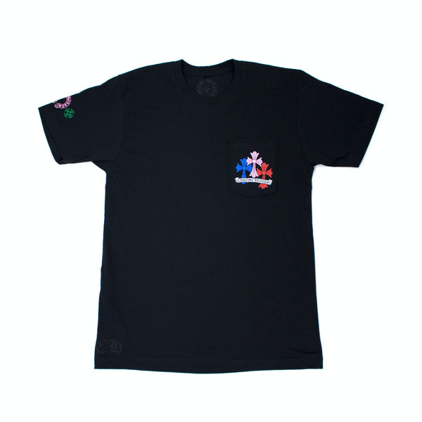 Chrome Hearts Multi Color Cross Cemetery T-Shirt Black
