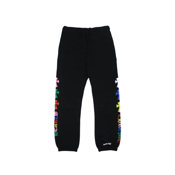 Front view of Chrome Hearts Multicolor Cemetery Cross Sweatpants