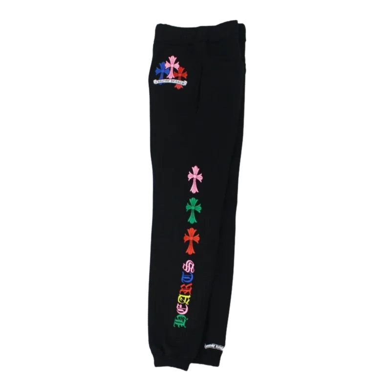 Front view of Chrome Hearts Multicolor Cemetery Cross Sweatpants