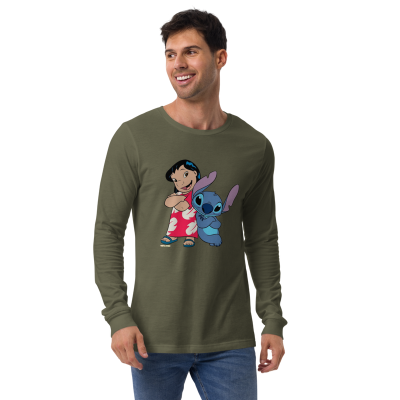 Unisex Long Sleeve T-Shirt – Lilo & Stitch Design