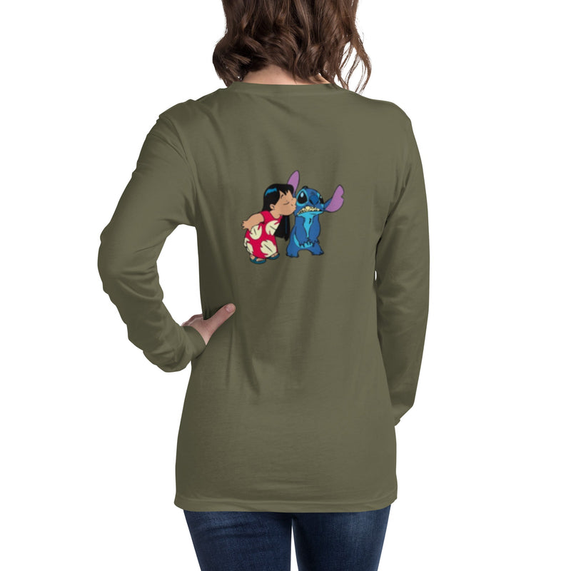 Unisex Long Sleeve T-Shirt – Lilo & Stitch Design