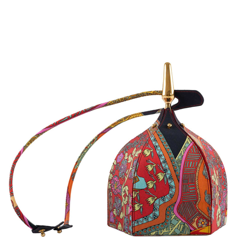 The unique Hermes "Art des Steppes" Yurt Runway Bag from 1991.