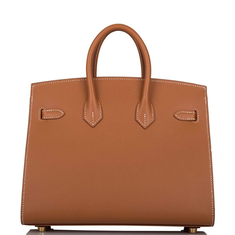 back view of Hermès Birkin Sellier 25 Gold Veau Madame