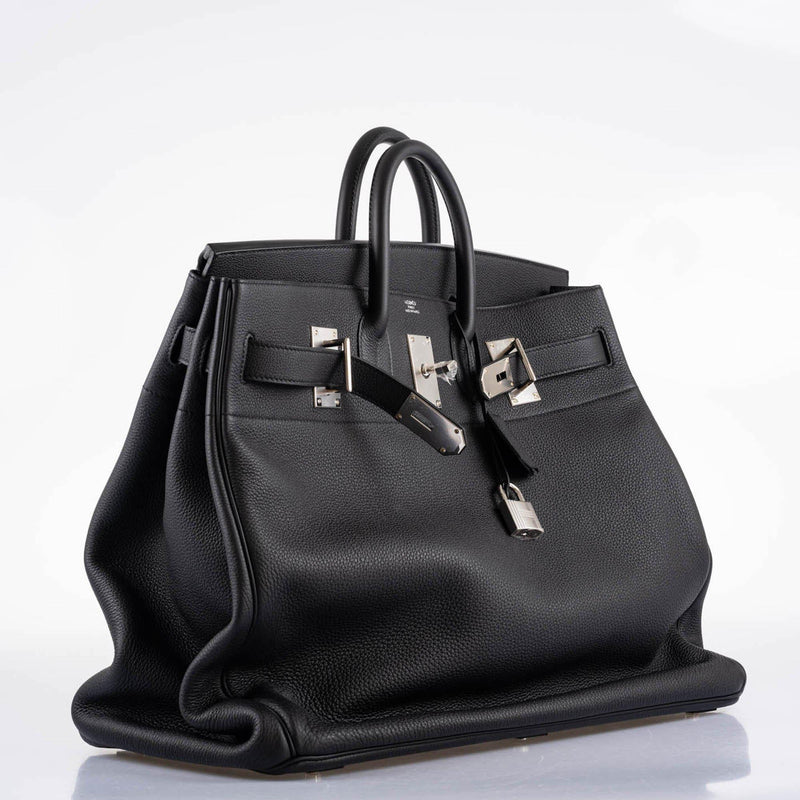 Base and corner detail of Black Togo HAC Birkin