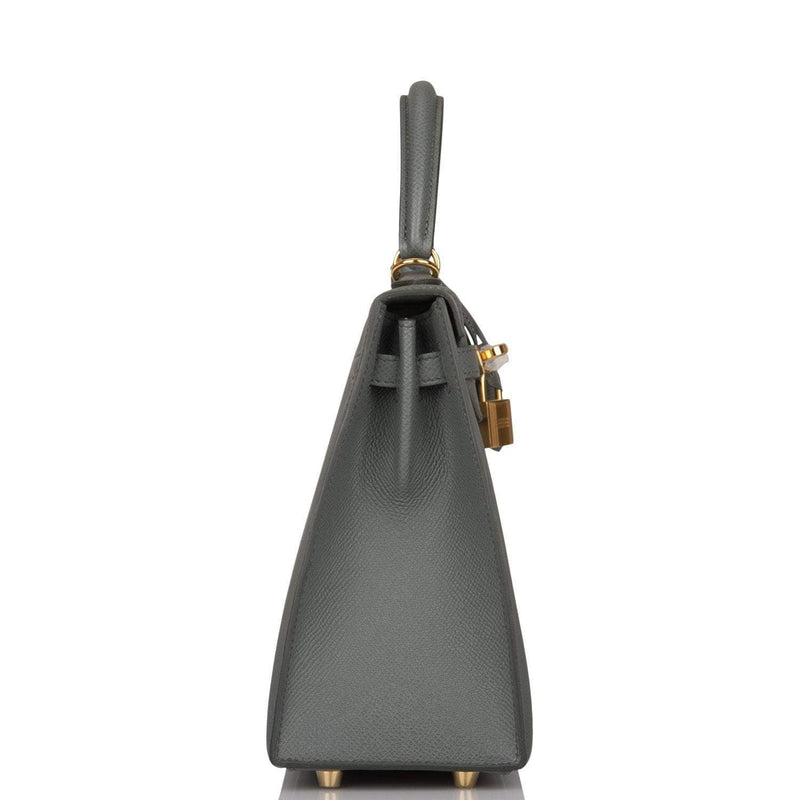 Back view of Hermes Kelly 25cm structured in Sellier style