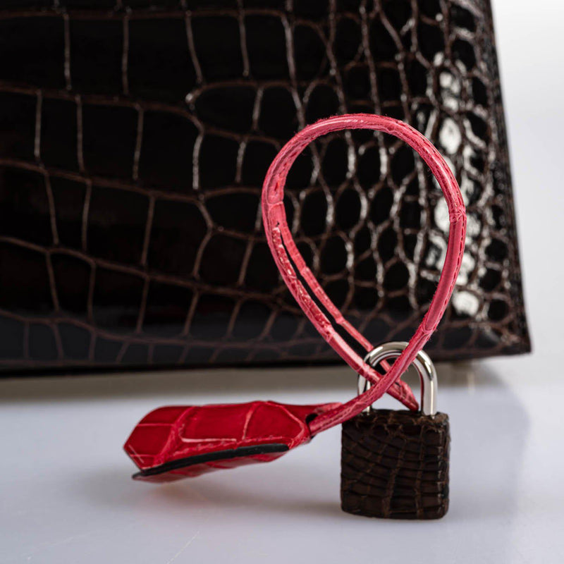 The bag from the side as it is being carried