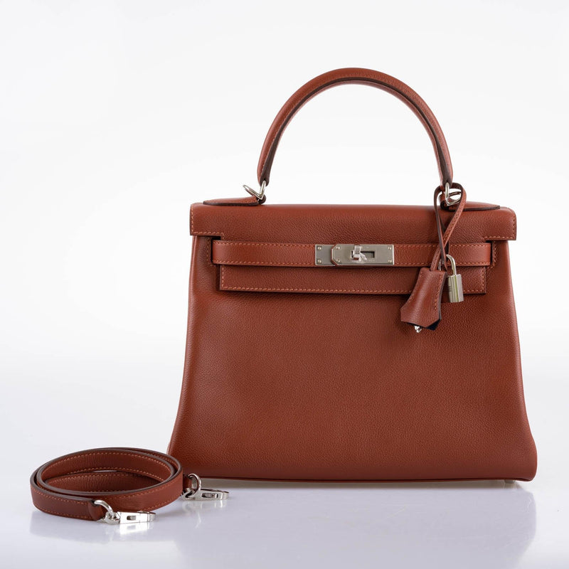 A back view of the Verso bag, showing its smooth leather