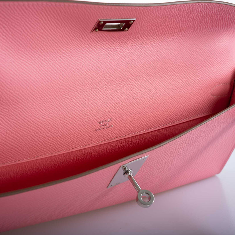 Palladium hardware turn-lock close-up