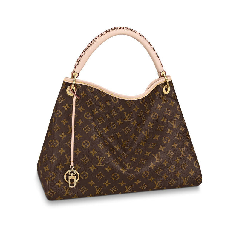 Front view of the Louis Vuitton Artsy MM in Monogram canvas