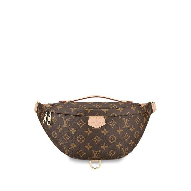 Front view of the Louis Vuitton Bumbag in Monogram canvas