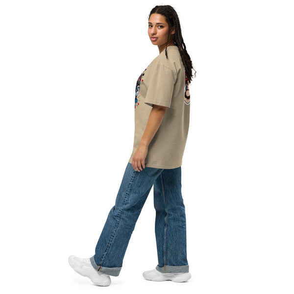 Oversized Faded T-Shirt – Super Mario Print