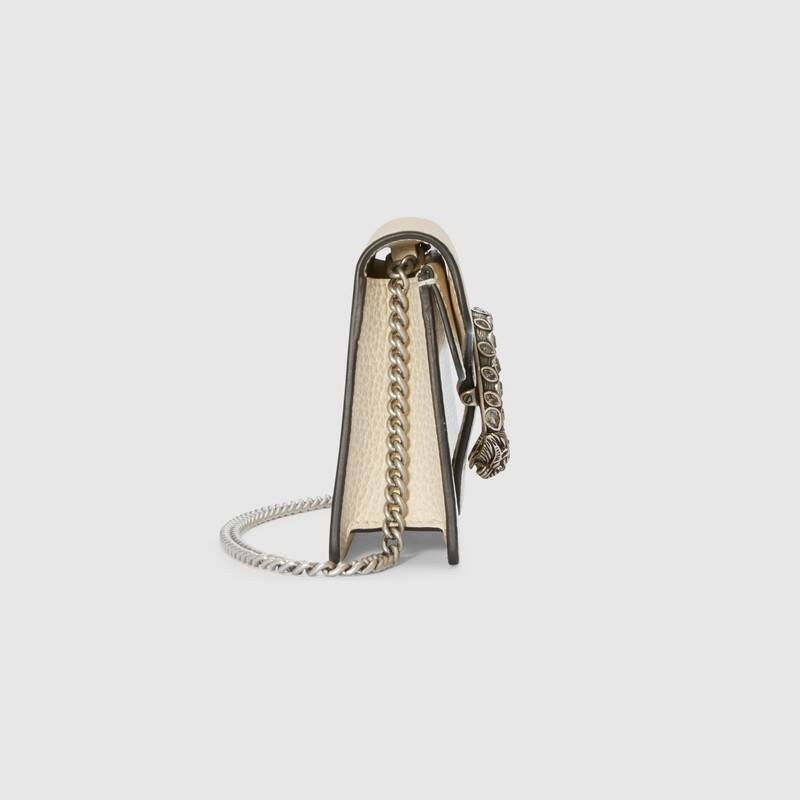 Gucci Dionysus Super Mini White Leather Bag