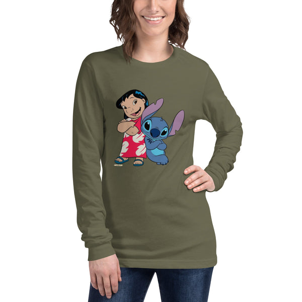 Unisex Long Sleeve T-Shirt – Lilo & Stitch Design