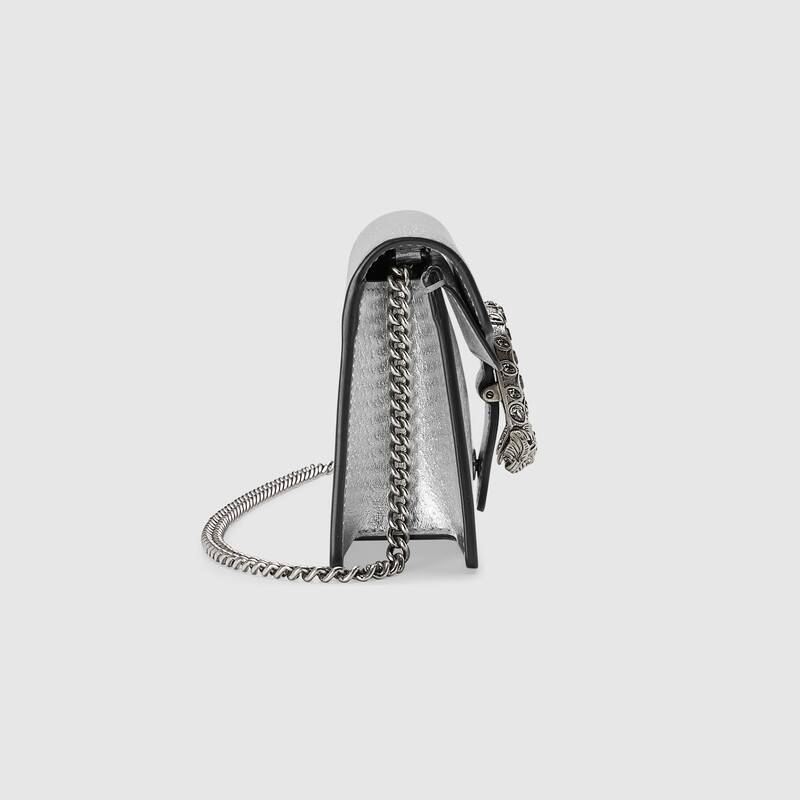 Gucci Dionysus Super Mini Silver Bag